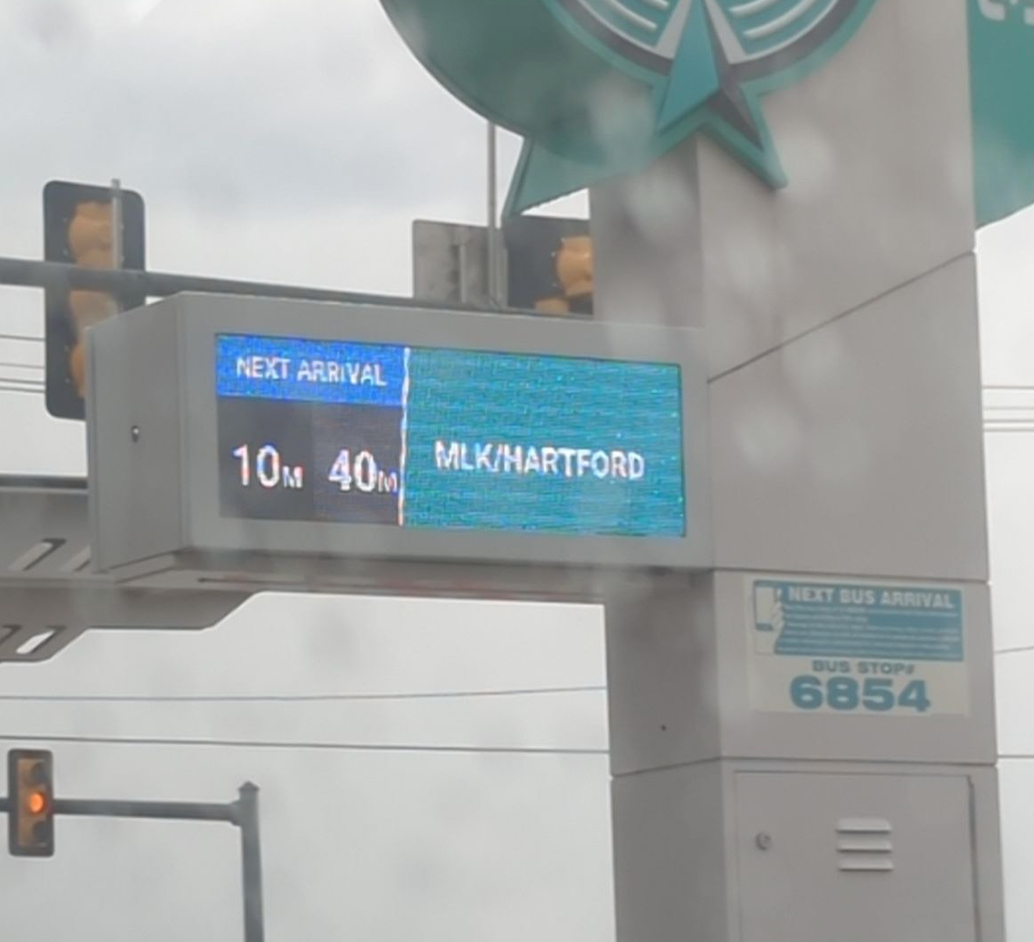 Connected Commutes Sunrise SESA's Dynamic Bus Wayside Platform Signs